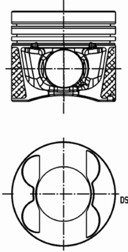 поршень KOLBENSCHMIDT 40 096 600