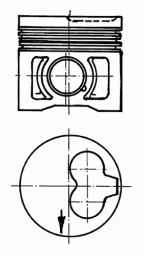 поршень KOLBENSCHMIDT 91 386 630