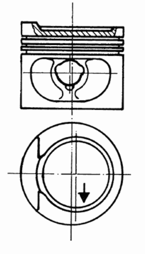 поршень KOLBENSCHMIDT 93 872 620