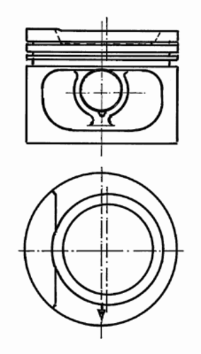 поршень KOLBENSCHMIDT 93 876 610