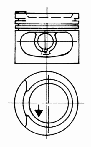 поршень KOLBENSCHMIDT 93 928 610