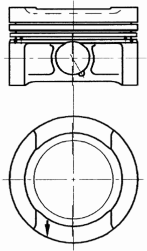 поршень KOLBENSCHMIDT 94 503 710