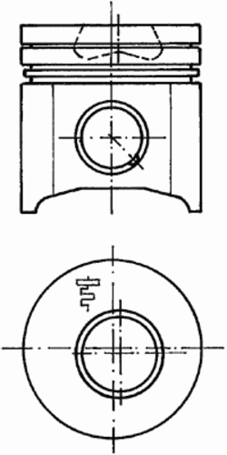 Поршень d94.4 x 2.5 x 2 x 2.5 +0.4 KOLBENSCHMIDT 94 726 630