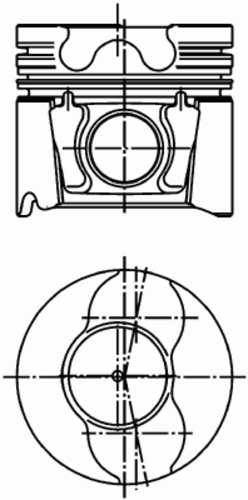 поршень KOLBENSCHMIDT 94 966 600