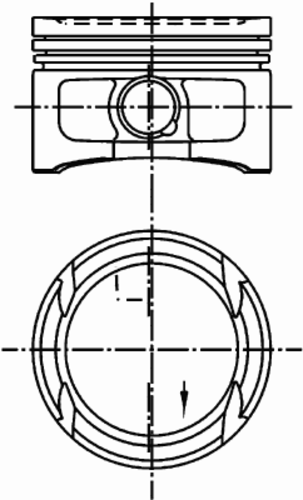 поршень KOLBENSCHMIDT 99 909 600