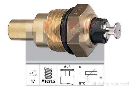 Датчик температуры охлаждающей жидкости made in italy - equivalent KW 530067