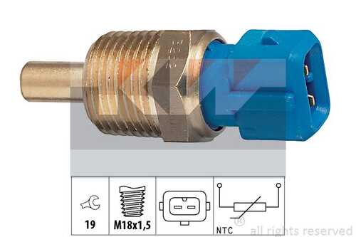 Датчик температуры охлаждающей жидкости made in italy - equivalent KW 530262