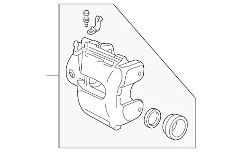 LR010400 LAND ROVER BREMSSATTEL OHNE BREMSBEL