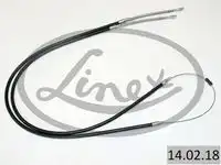 140218 трос тормоза ручного LINEX 140218