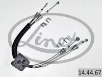 Трос кпп fiat ducato 2.2 2006- 1115+1048мм LINEX 14.44.67