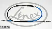 Трос стояночного тормоза прав mazda 3 10.2003- 1875/1745мм LINEX 26.01.38