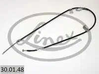 Трос стояночного тормоза лев nissan primera p11 6/96-99 1620/1343 мм