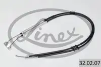 Трос стояночного тормоза opel corsa d all 14-13ctdi 5door 07- 1490/1256+1478/1242мм