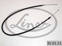 Трос стояночного тормоза LINEX 35.01.51