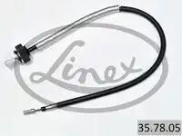 Трос стояночного тормоза для электр.ручника renault laguna ii 04.2004-2007 852мм LINEX 35.78.05