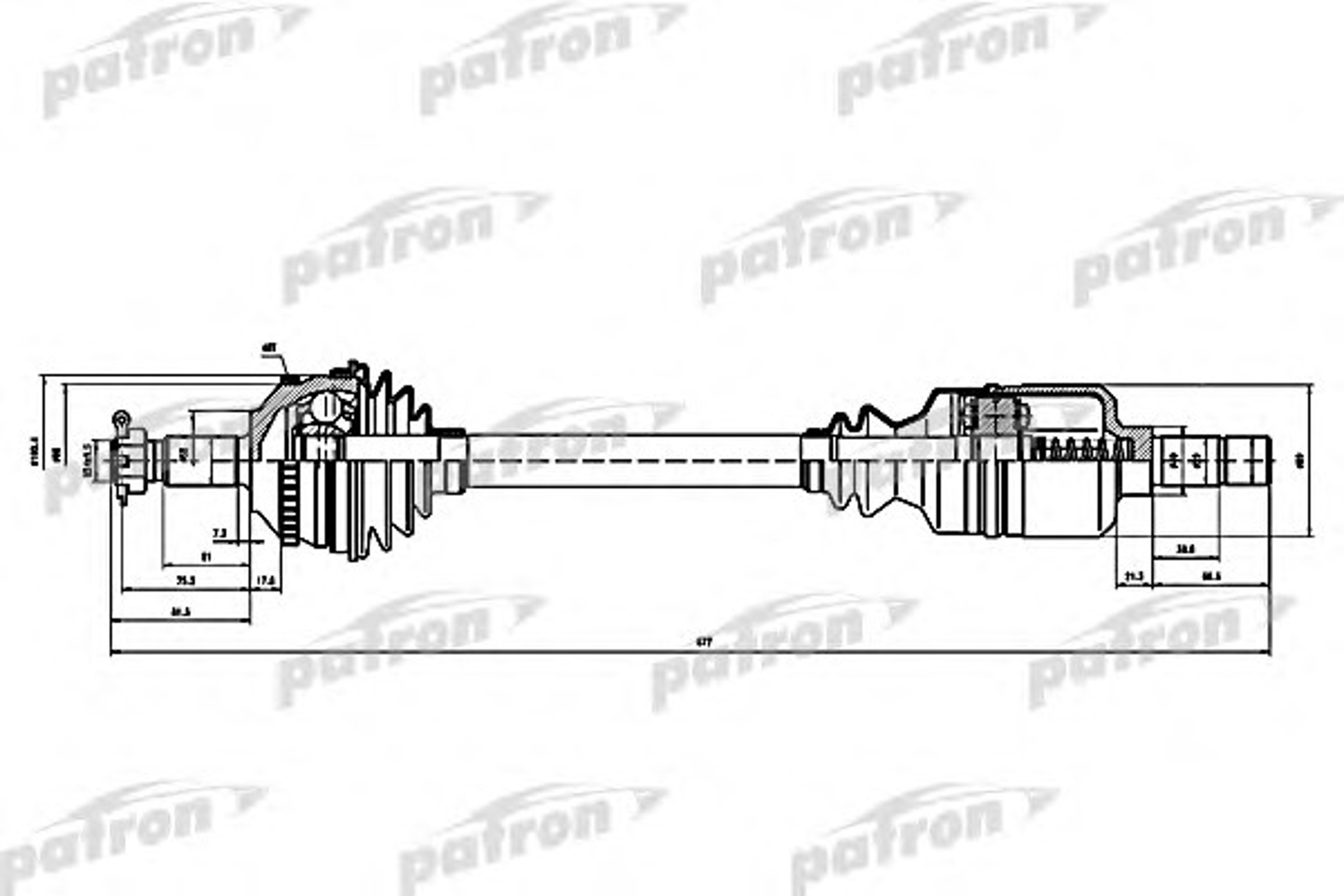 303060 LOBRO Полуось