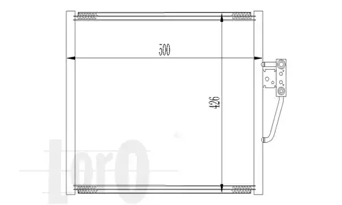 004-016-0011 LORO Радиатор кондиционера