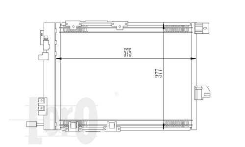 037-016-0008 LORO Радиатор кондиционера OPEL: ASTRA G (F07/F08/F35/F48/F67/F69/F70) 1.2-2.2i/Di/LPG/OPC/16V 02/98-12/01, ZAFIRA A (F75_) 1.6-2.2i/Di/CNG/OPC/16V 04/99-12/01 (без осушителя)