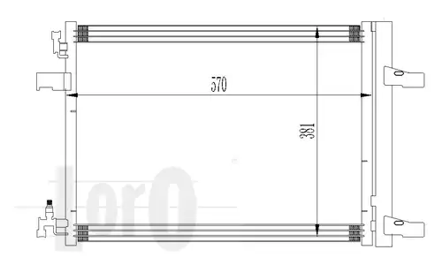 037-016-0032 LORO Радиатор кондиционера