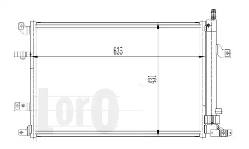 Радиатор кондиционера LORO 052-016-0007