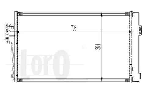 054-016-0006 LORO Радиатор кондиционера