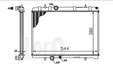 009-017-0015 LORO Радиатор системы охлаждения