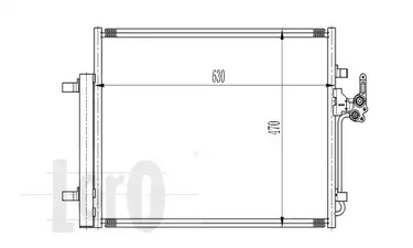 Радиатор кондиционера LORO 017-016-0016