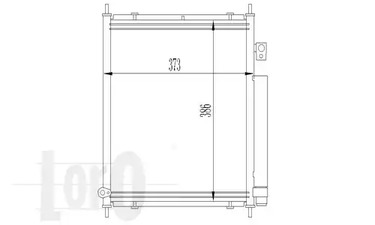 Радиатор кондиционера LORO 018-016-0020