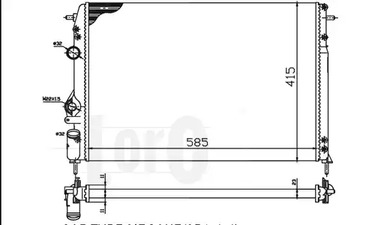 042-017-0005 LORO Радиатор системы охлаждения