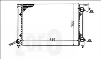 053-017-0003 LORO Радиатор системы охлаждения