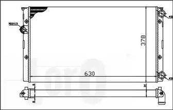 Радиатор системы охлаждения LORO 053-017-0005