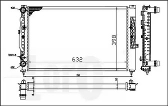 053-017-0056 LORO Радиатор системы охлаждения