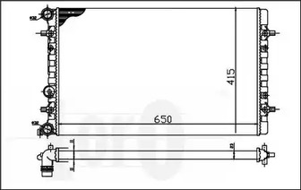 Радиатор системы охлаждения LORO 053-017-0060