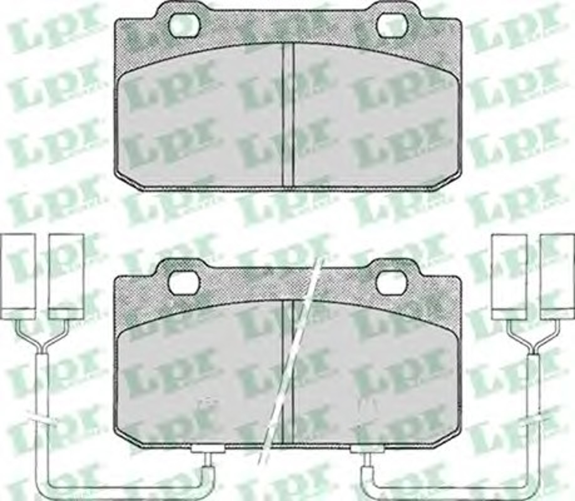 05P018 LPR Колодки тормозные дисковые