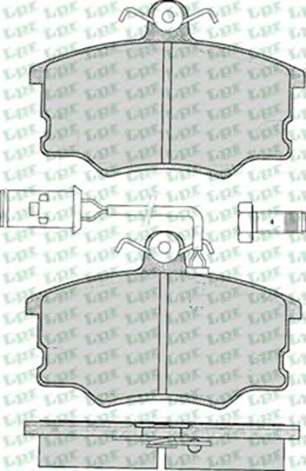05P033 LPR Колодки тормозные дисковые