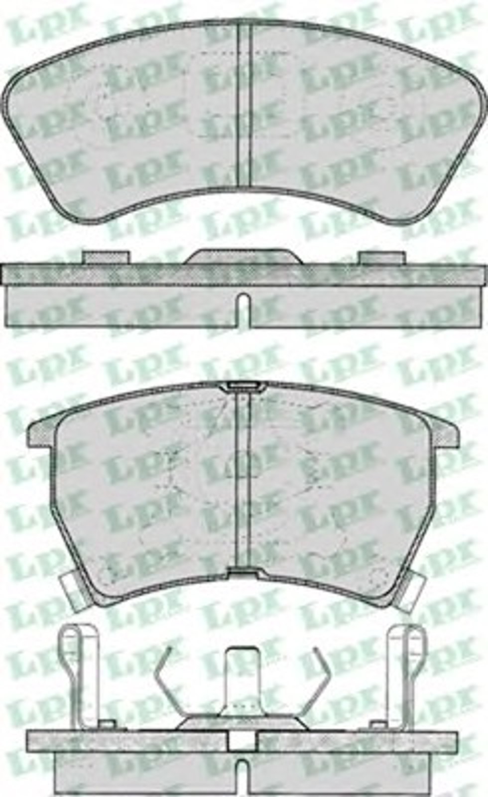 05P034 LPR Колодки тормозные дисковые