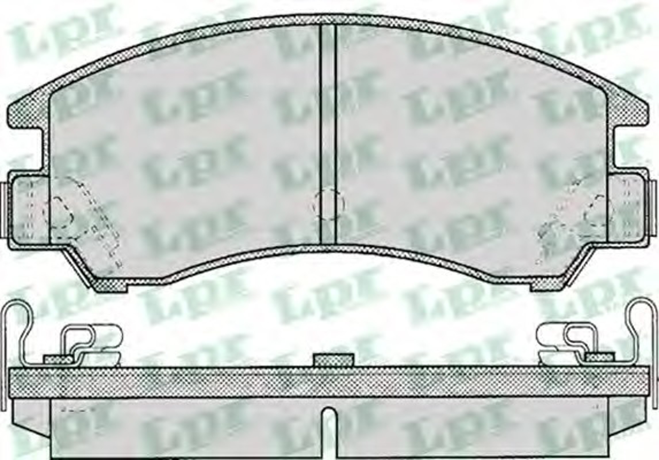 Колодки тормозные дисковые LPR 05P047