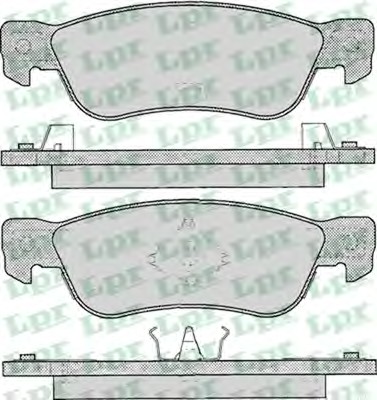 Тормозные колодки дисковые LPR 05P052