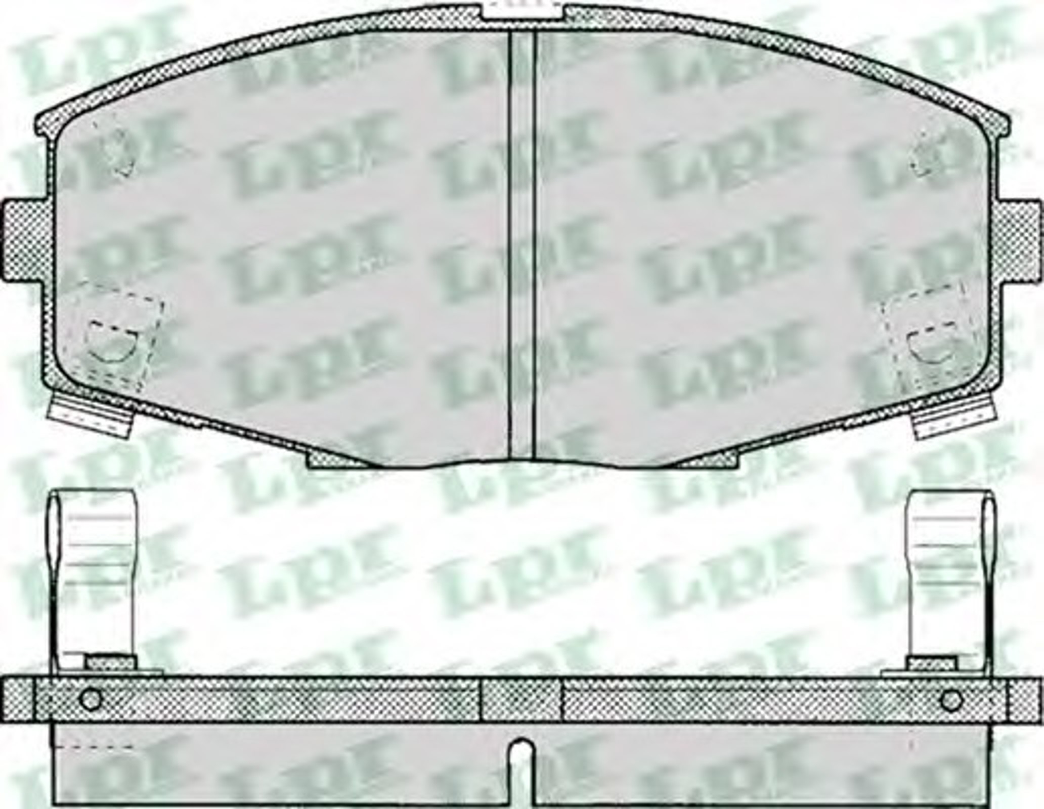 05P065 LPR Колодки тормозные дисковые