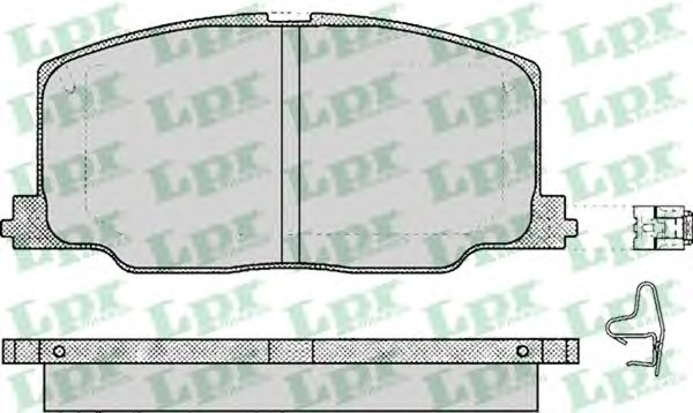 Колодки тормозные дисковые LPR 05P068