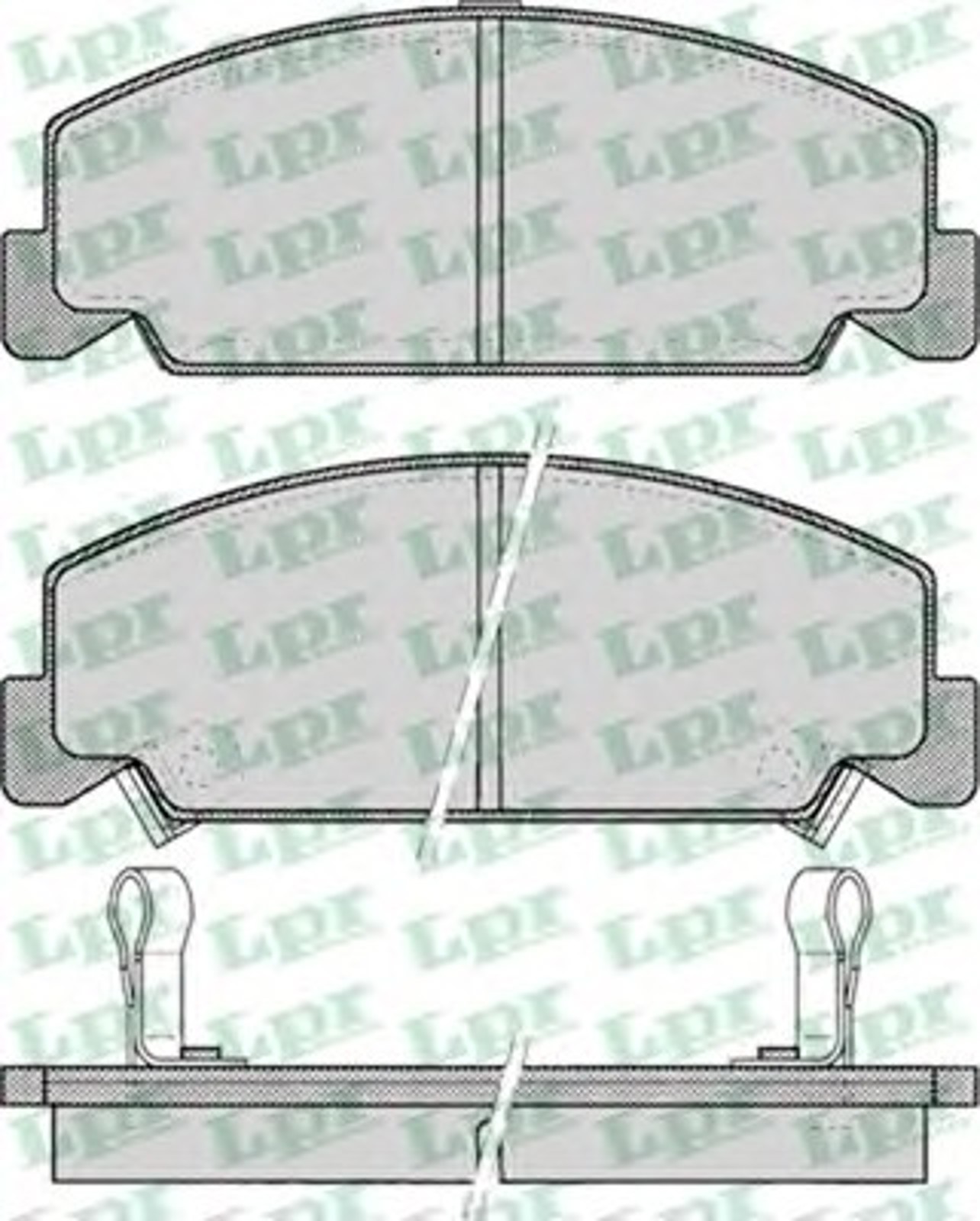 05P083 LPR Колодки тормозные дисковые