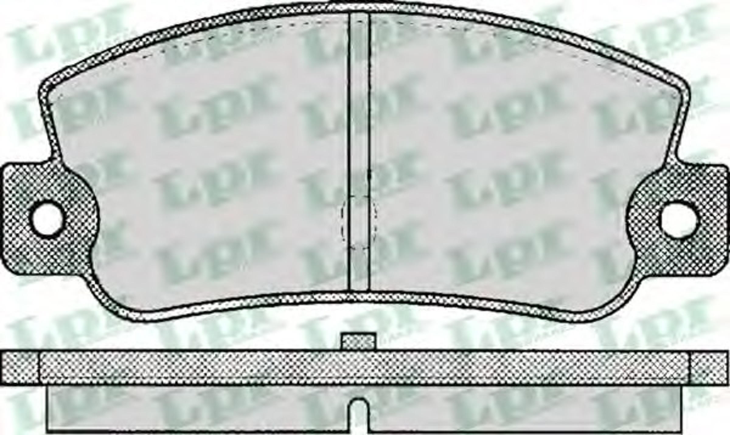 Колодки тормозные дисковые LPR 05P095