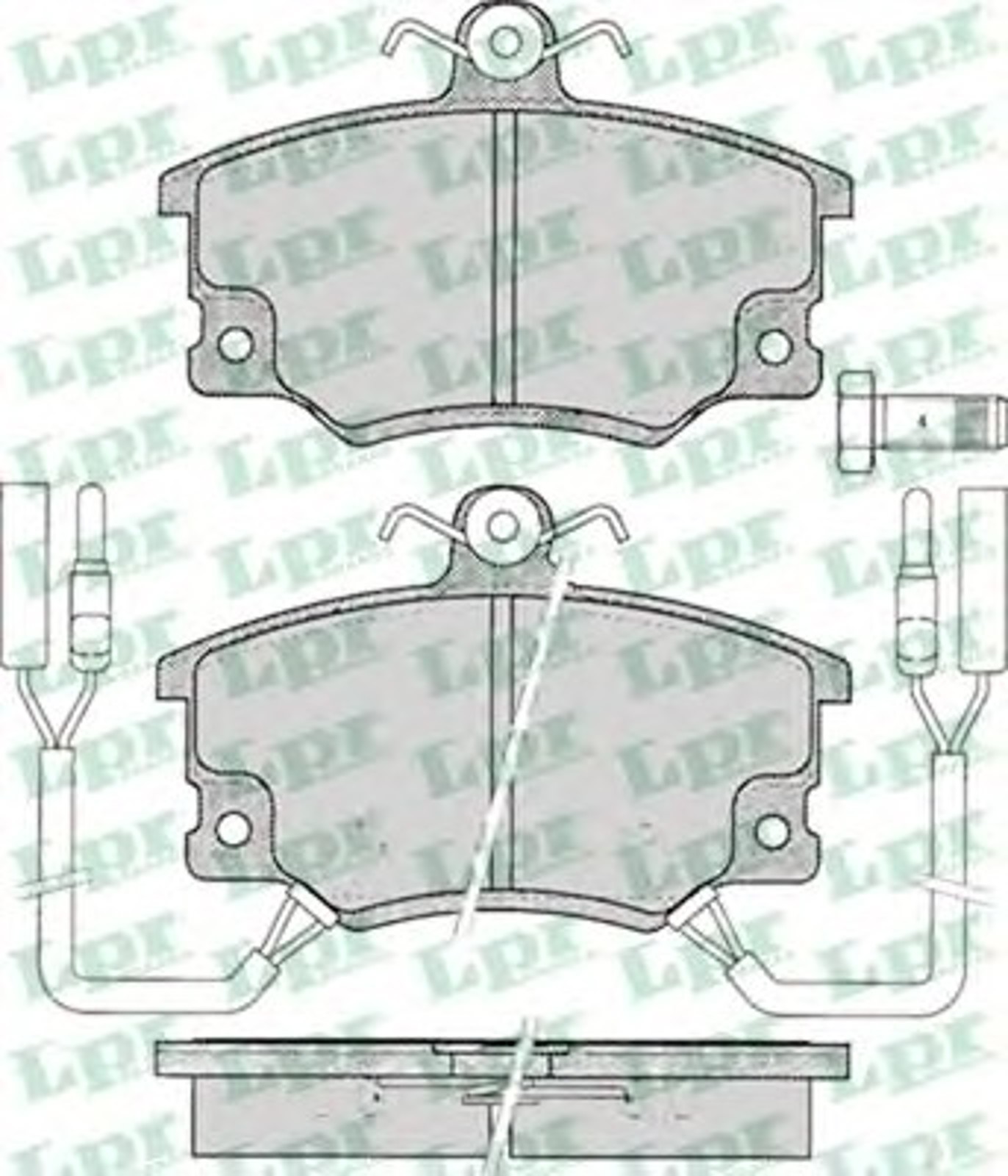 05P096 LPR Колодки тормозные дисковые