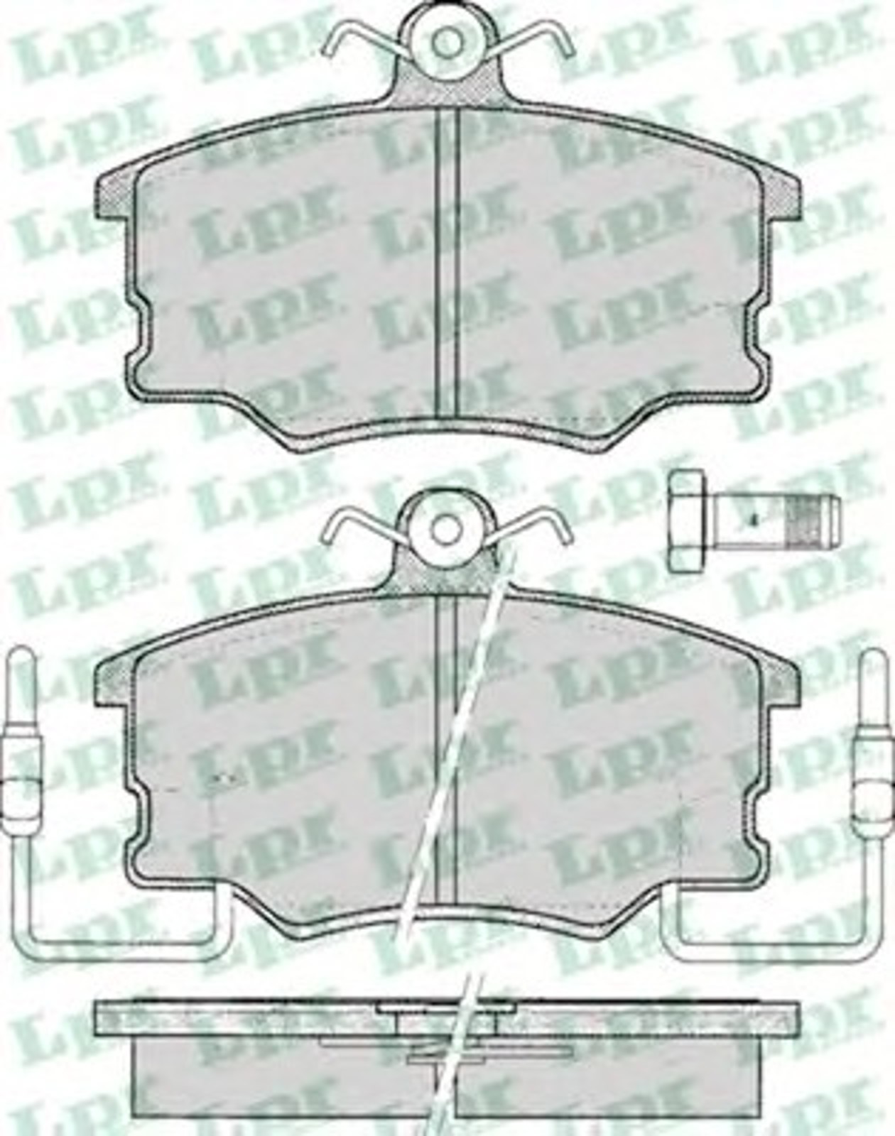 05P098 LPR Колодки тормозные дисковые