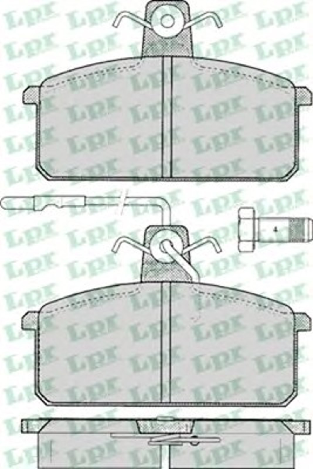 05P100 LPR Колодки тормозные дисковые