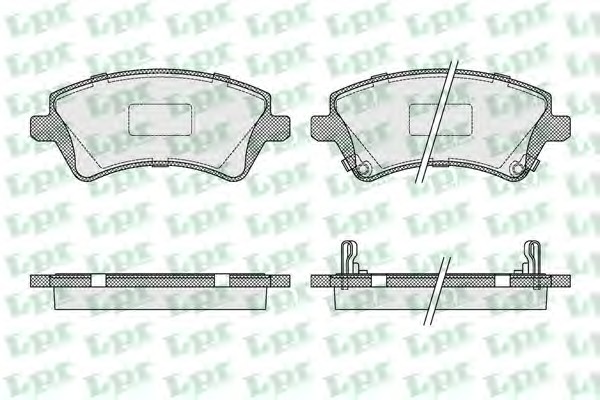 05P1002 LPR Тормозные колодки