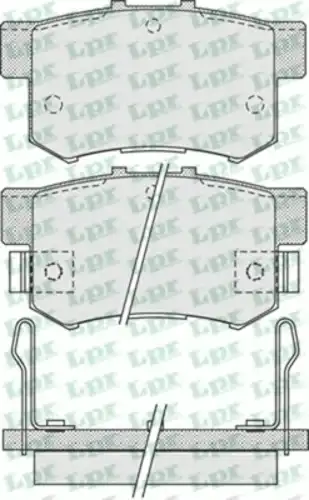 05P1014 LPR Тормозные колодки