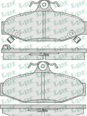 Тормозные колодки LPR 05P1018