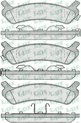 05P1039 LPR Тормозные колодки