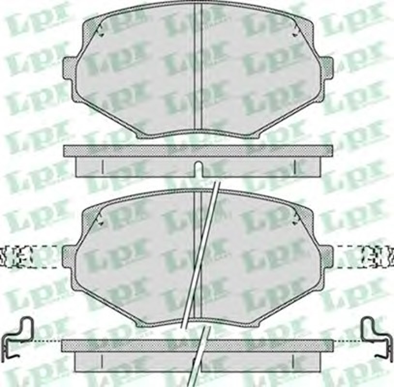 05P1043 LPR Колодки тормозные дисковые